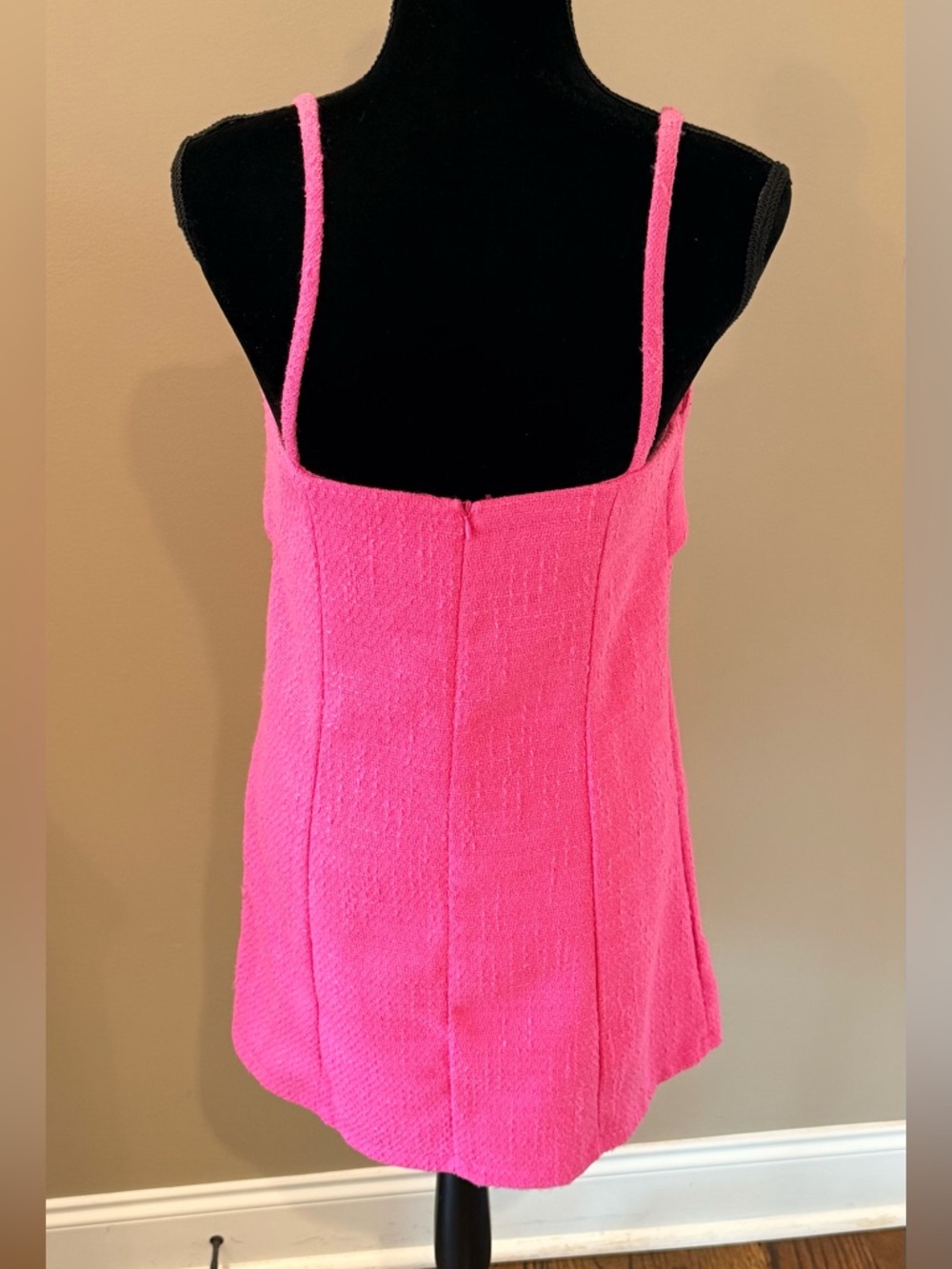 Women’s AQUA pink textured bow front dress- Size medium - Picture 7 of 10